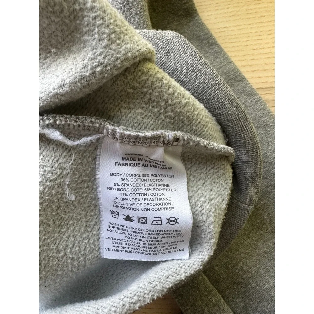 Nike Womens Dri-FIT Gray Crewneck Sweatshirt Embroidered Mini Swoosh Size M